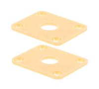 2 Pezzi Piastra Jack Plastica Chitarra Elettrica Coperture Impermeabili Guarnizione Regolabile