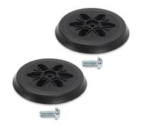 2 pezzi piastra levigatrice 150 mm | 6 fori tampone per levigatrice di ricambio + gancio e fibbia, compatibile con GEX 150, GEX 150 AB