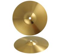 2 Pezzi Piatti Crash per Batteria in Ottone Oro per Jazz e Set | Leggeri e Portatili, Bordi Lisci senza Bave, per Esercizio e Uso su Drum Set, Finitura Oro