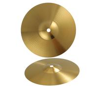 2 Pezzi Piatti Crash per Batteria Jazz in Ottone Oro | Leggeri e Portatili, per Drum Set e Jazz Drums, Set Piatti Batteria Acustica