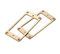 2 Pezzi Piatti In Lega Di Alluminio Humbucker Pickup Anello Di Montaggio Pickup Al Manico A Ponte Sostituzione Del Telaio Di Copertura Per Chitarre Elettriche parti di chitarra(Gold)