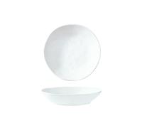 2 pezzi - Piatto in ceramica giapponese semplice e squisito forno in pietra smaltata piastra profonda-ruggine spot bianco
