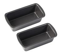 2 Pezzi Piccola Stampo Plumcake in Acciaio Inox, 19x9x6cm Piccola Stampo Pane in Cassetta Rettangolare Stampi Pane Cassetta con Rivestimento Antiaderente per Forno Ninja Friggitrice Ad Aria