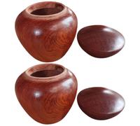 2 pezzi piccole urne cremazione in legno ricordo urne funerale personale per