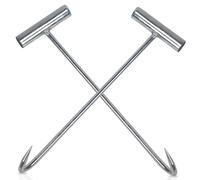 2 Pezzi Piede di Porco Gancio per Canali, TOATELU Botola Sollevatore per Coperchio, Botola Gancio per Coperchio per Tombino Gancio per Coperchio Per Tombino