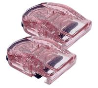 2 Pezzi Piegaciglia Portatili in PC Strisce in Silicone | Make-up e Ritocchi fuori Casa, Adatti a Ogni Forma Dell'occhio, Cuscinetti in Silicone Extra