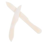 2 Pezzi Piegatore Tradizionale in Osso p e r Origami e Rilegatura | Artigiani e Hobbisti, per Argilla e Carta, Bianco, Taglio, Lucidatura, Piega e Incisione, Misura 2