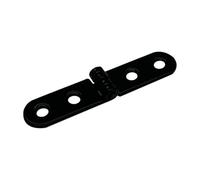2 pezzi pieghevoli con patta avvitata cerniere a 180 gradi for macchina da cucire armadio cerniera ad angolo arrotondato accessori hardware for mobili(Black 1pc)