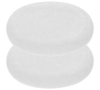 2 Pezzi Pietra da Massaggio in Marmo Bianco, Liscia | Hot Stone Massage Kit, Finitura Lucida, Uso Spa e Terapia, Aroma Oleoso, per Benessere