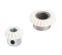 2 pezzi pignone ingranaggio conico albero verticale in ferro di plastica per uso domestico 974 parti della macchina da cucire