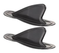 2 Pezzi Pinna da Surf in PVC Nera per Tavola Paddle Gonfiabile | Bilancia le Manovre, Mantiene Presa e Guida, Migliora Trazione, Pivot Rapido per Curve Strette