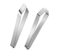 2 Pezzi Pinza per Lische di Pesce, Pinzetta Ossa Acciaio Inox, Pinzette Cucina, Pinza Lisca con Punta Piatta Obliqua per Ristoranti e Casa, Set Pinzette per Rimuovi Lische Pesce e Piume Pollo