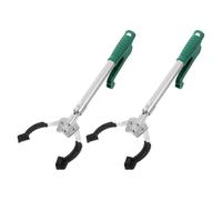 2 Pezzi Pinza per Raccogliere Rifiuti da 40cm in Plastica | Volontari e Anziani, Lunga Portata, Pulizia di Parchi e Comunità, Oggetti Piccoli, Bottiglie e Lattine