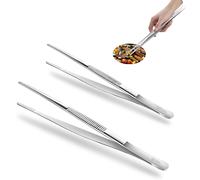 2 Pezzi Pinze Da Cucina (20 Cm E 30 Cm); Pinze Chef; Pinza Chef Professionali; A