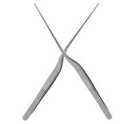 2 Pezzi Pinzette da Cucina in Acciaio Inox per Impiattare Piatti | Strumento Leggero e Facile da Usare, per Cucina Molecolare e Piatti Occidentali, Finitura Argento