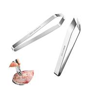 2 Pezzi Pinzette per Pesce,Pinza Leva Lische,Pinzetta in Acciaio Inox per Rimozione di Ossa,Pinzette da Cucina per Depilazione Incise