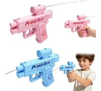 2 Pezzi Pistola ad Acqua Prank Gun Bidirezionale - Water Gun Blu e Rosa