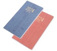 2 Pezzi Planner Tascabile Mini A6 da 60 Pagine per Studenti | Carta, Cuciture Fitte, per Scrivere e Prendere Appunti, Pratico da Portare