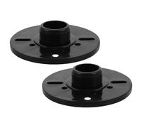 2 Pezzi Plastica Adattatore per Tromba Filettatura Esterna Tweeter 100mm | Nero, Struttura Filettata Unificata, per Diffusori Audio e Adattatori Auto, Montaggio Rapido