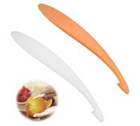 2 Pezzi Plastica Arancione Peeler, Eplucheur di Agrumi Efficace per Sbucciatore d'Arancia e Altri Agrumi, Utensile Pratico per Multifunctional Peeler Knife per Cucina e Vita Quotidiana