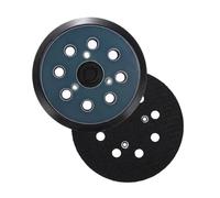 2 Pezzi Platorello per Levigatrice, Orbitale 125 mm 8 Fori, Supporto di Ricambio Velcrato Compatibile con Makita BO5031 M9204 BO5021 BO5041 e DeWalt 151281-08 DW4388