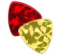 2 Pezzi Plettri per Chitarra Triangolari 0,96mm in Abs, Colorati | Suono Costante e Resistenza All’uso Intenso, per Lezioni e Registrazioni, per Chitarristi Principianti e Live