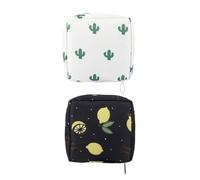 2 Pezzi Pochette Cosmetica Portatile in Twill, Capiente | Design Creativo e Compatto, Borsa Versatile per Carta e Aghi, Pratica da Tenere Sé Ogni Giorno