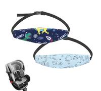 2 Pezzi Poggiatesta Auto Bambini,Cinturino Supporto Testa Bambini,Regolabile Auto Sicurezza Cinturino,Supporto Testa Seggiolino Auto,Fascia Poggiatesta,Accessori Reggitesta per Dormire Autos Bambinio