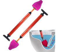 2 Pezzi Pompa Ventosa Sturalavandini a Pressione, Stura WC Sturatubi Aria Compressa, Pompa Stura Scarichi a Pressione, Sblocco Tubo di Scarico WC ad Alta Pressione per Disintasare Stura WC