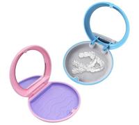 2 Pezzi Porta Apparecchio Denti,con specchio,Porta Bite Dentale Portatile,Contenitore per Protesi Dentarie, Scatola per apparecchi ortodontici,per Paradenti,dentiere(Blu + Rosa)