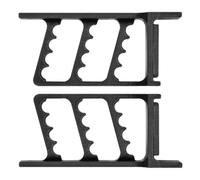 2 Pezzi Porta Arco e Frecce da Parete, Supporto Stabile, Nero | Espositore Multifunzione per Oggetti Sportivi, Installazione Semplice, Struttura Portante Elevata, Uso Interno