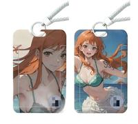 2 Pezzi Porta Badge Animato NaMi con Cordino | Per Carta d'identità, Scuola, Ufficio, Cantine, Bus (1)
