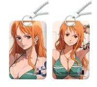 2 Pezzi Porta Badge Animato NaMi con Cordino | Per Carta d'identità, Scuola, Ufficio, Cantine, Bus (10)