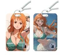 2 Pezzi Porta Badge Animato NaMi con Cordino | Per Carta d'identità, Scuola, Ufficio, Cantine, Bus (3)