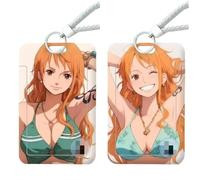 2 Pezzi Porta Badge Animato NaMi con Cordino | Per Carta d'identità, Scuola, Ufficio, Cantine, Bus (8)