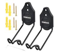 2 pezzi Porta bici da muro, Materiale in lega di alluminio Appendi bici da muro capacità di carico 30 kg, Facile da installare piccolo ganci per biciclette da muro con viti e altri accessori