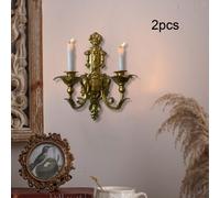 2 Pezzi Porta Candele Sospeso in Struttura Retrò Portacandele Ornamentale Da