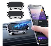 2 pezzi porta cellulare auto magnetico Portacellulare auto universale Supporto per telefono da auto regolabile e ruotabile a 360° Adatto per l'uso su cruscotti portacellulare da auto cruscotto.