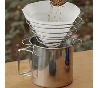 2 pezzi Porta del filtro del caffè Porta imbuto per caffè Versare su goccia di