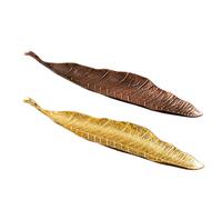 2 pezzi Porta Incenso 21 cm Bruciatore Incenso in Metallo Porta per Bastoncini a Forma di Foglia Portaincenso Bruciatore Di Incense Holder Brucia per Casa Brucia Incenso per Decorazioni la Casa