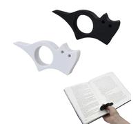 2 Pezzi Porta Pagina con Anello per Pollice, Supporto per Pagine di Libri a Forma di Gatto, Accessori Lettura, Gadget per Lettori, Adatto a Insegnanti, Studenti e Amanti Dei Libri