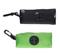 2 Pezzi Porta Sacchetti Cane, Dispenser Sacchetti Cane, Porta Sacchetti per Cacca di Cane, Sacchetti Cane Cacca con Cerniera, Porta Sacchetti per Cacca di Rifiuti per Animali Domestici