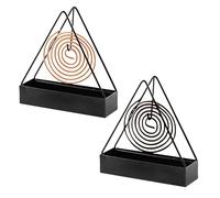 2 Pezzi Porta Spirale Antizanzare Porta Bobina per Zanzare in Metallo Porta Zampirone da Esterno Triangolare Portazampirone Porta Spirali Antizanzare per Interni ed Esterni(Solo Ripiano)