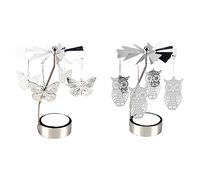 2 pezzi porta tealight, porta tealight candeliere tea light giostra portacandele candeliere natalizio, candeliere in metallo ideale per matrimoni, casa, tavola e decorazioni regalo