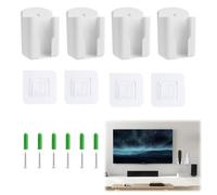 2 Pezzi Porta Telecomando da Muro con Adesivo e Viti,Supporto per Telecomando/Telefono,Porta Telecomandi,Porta Telecomando da Muro,Dimensioni Interne: 63 mm x 30 mm x 100 mm (LxPxA)