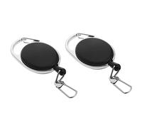 2 Pezzi Portabadge Retraibile Porta Badge Retrattile Bobina Clip ID Badge Portabiglietti con Portachiavi Estensibile Porta Bedge 2 Appendi la Scelta per Affari Esposizione e Ufficio
