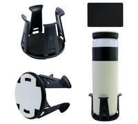 2 Pezzi Portabicchieri Auto Autoadesivo con base antiscivolo, Universale Portabicchieri Auto, Portabevande Auto Multifunzionale in Resistente Supporto Organizer,per interni auto