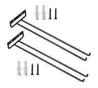 2 Pezzi Portabicchieri da Vino, Porta Bicchiere da Vino in Ferro, Porta Calici Sotto Armadio, Ripiano Portaoggetti, Porta Bicchieri Organizer per Casa e Bar