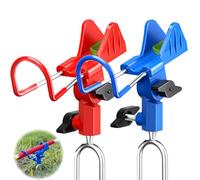 2 Pezzi Portacanne, Inox Orientabile 360° Portacanna In Acciaio Inox Portacanna da Pesca con effetto luminoso, poggia canna da pesca plug-in per Pesca in Fiume, Pesca in Spiaggia (Rosso, Blu)