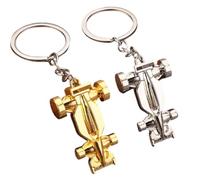 2 Pezzi Portachiavi per auto in metallo, accessori per chiavi, Regali per gli appassionati di corse, auto e Formula 1,Regalo di Natale, Pasqua, compleanno, effetto cromato, robusto portachiavi